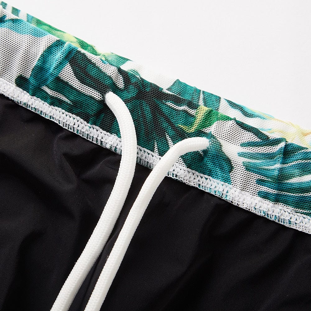 Tan-Through Mesh Swim Trunks | dmunderwear detail image 12