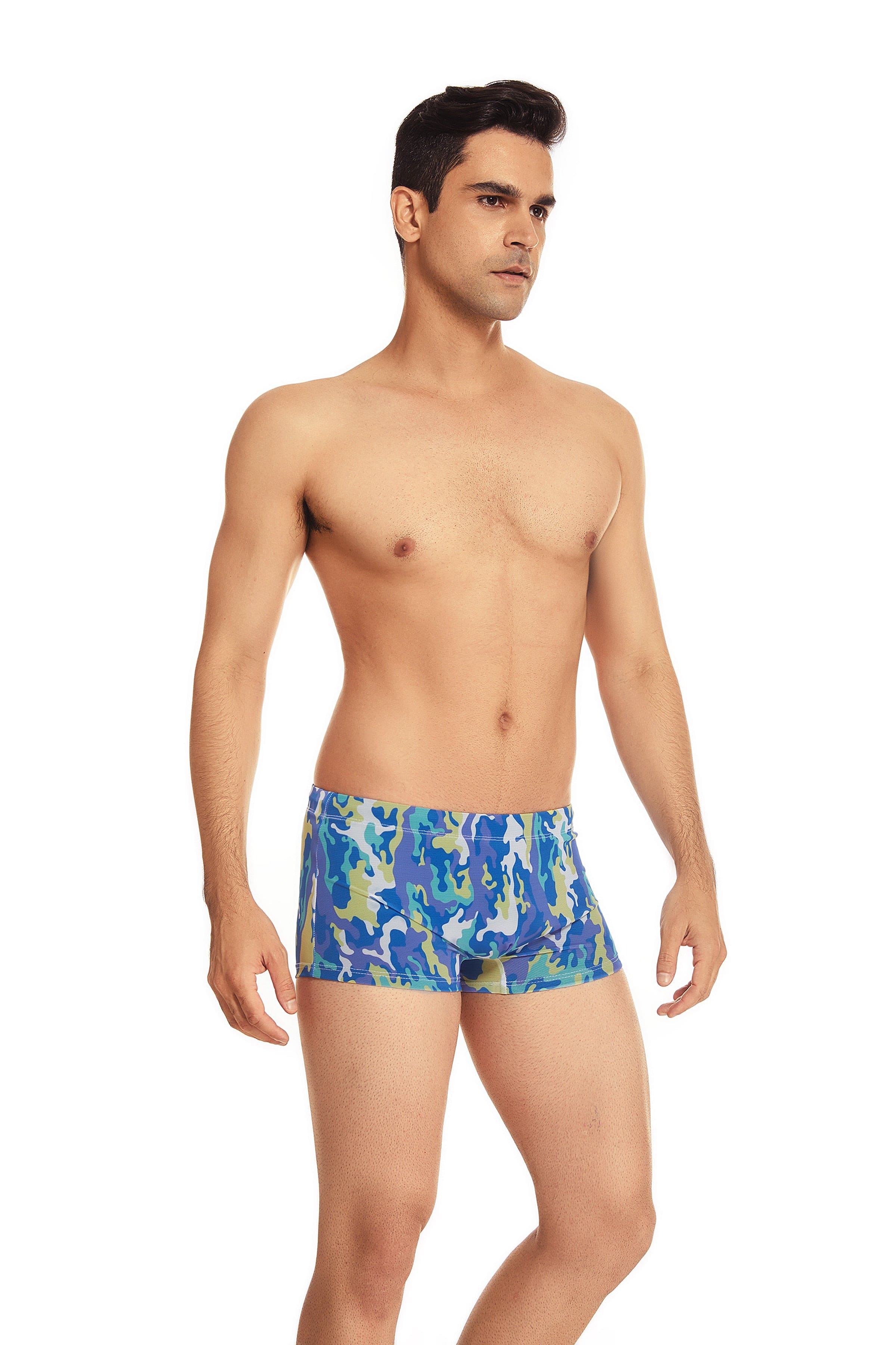 Tan-Through Mesh Swim Trunks | dmunderwear detail image 18