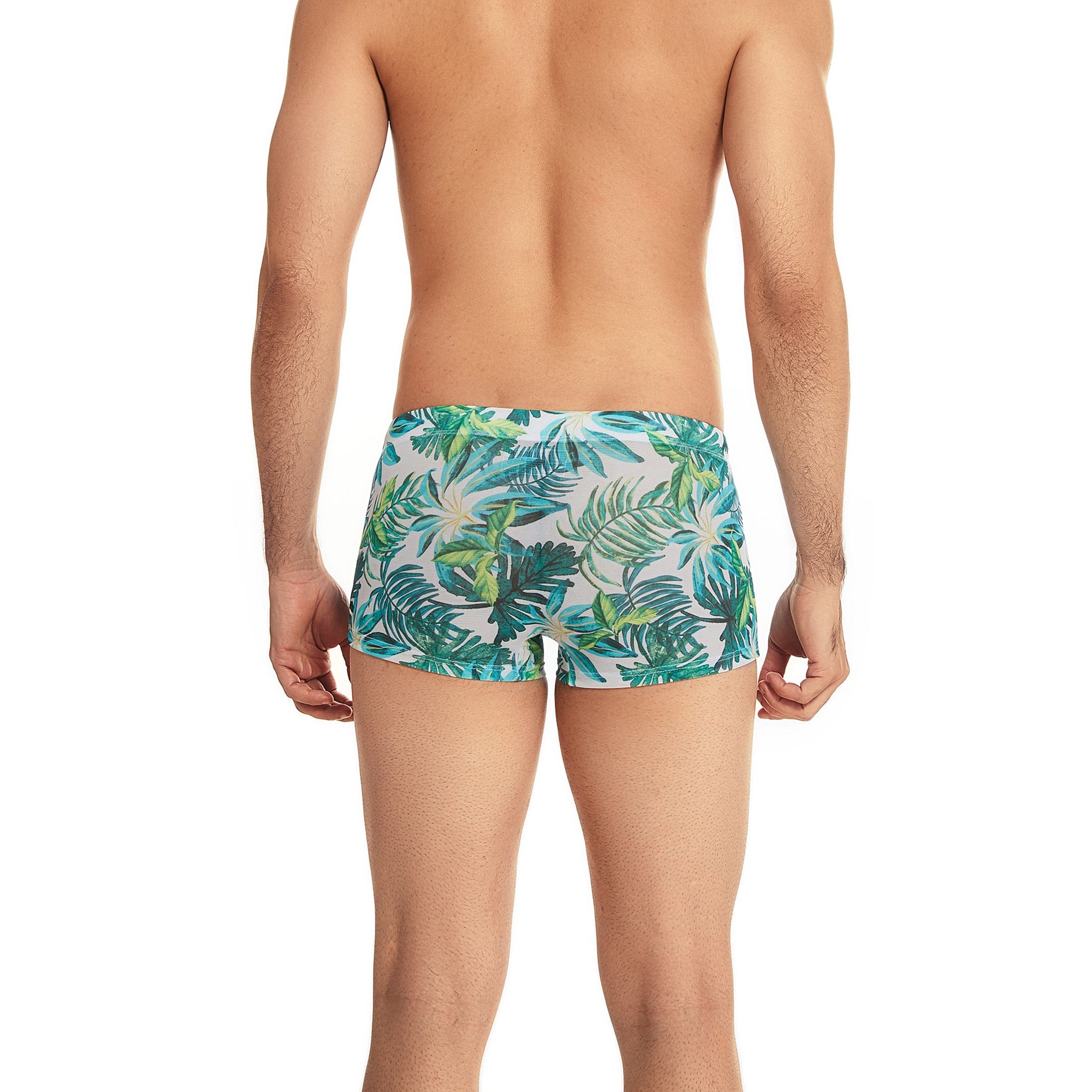 Tan-Through Mesh Swim Trunks | dmunderwear detail image 3