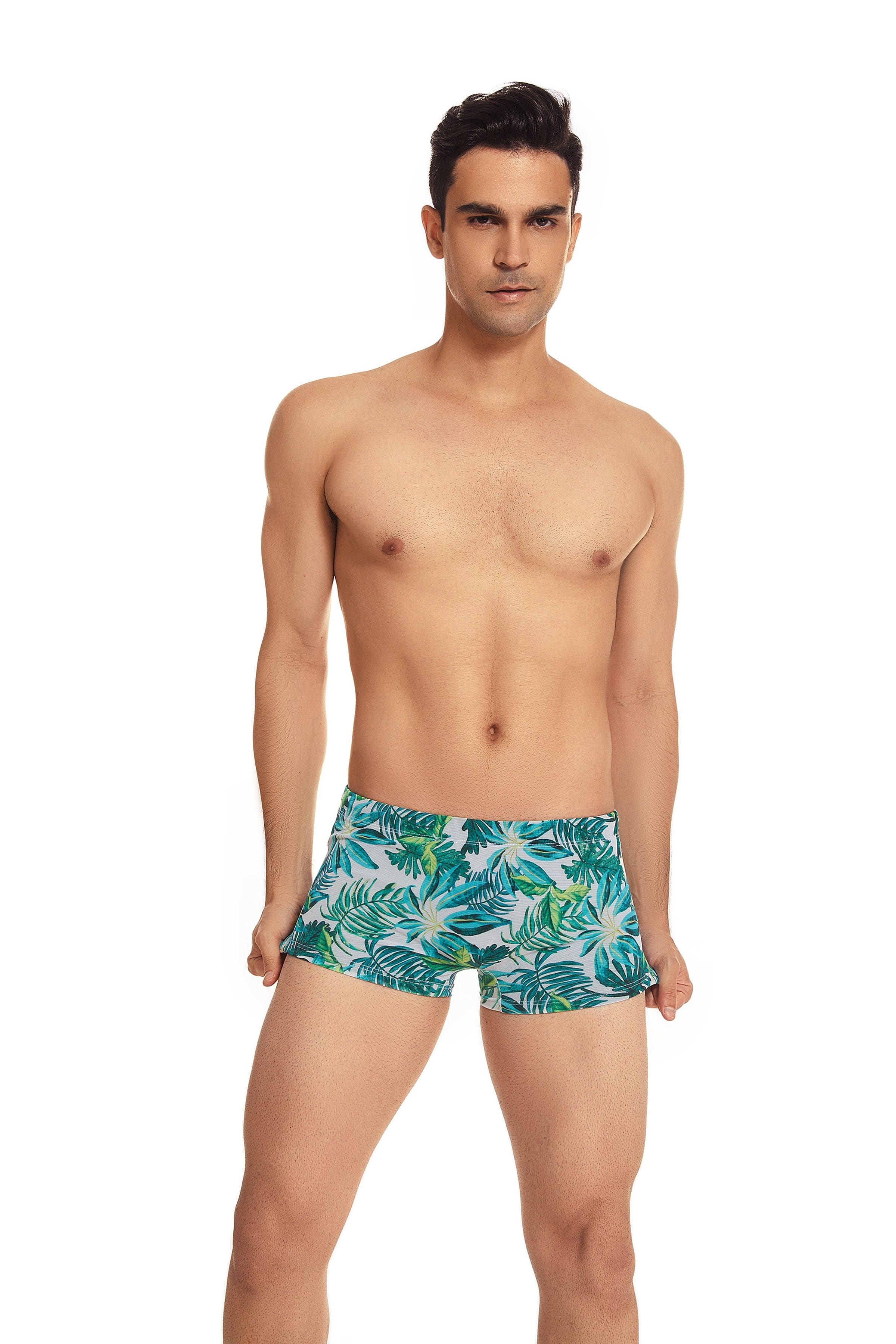 Tan-Through Mesh Swim Trunks | dmunderwear detail image 5