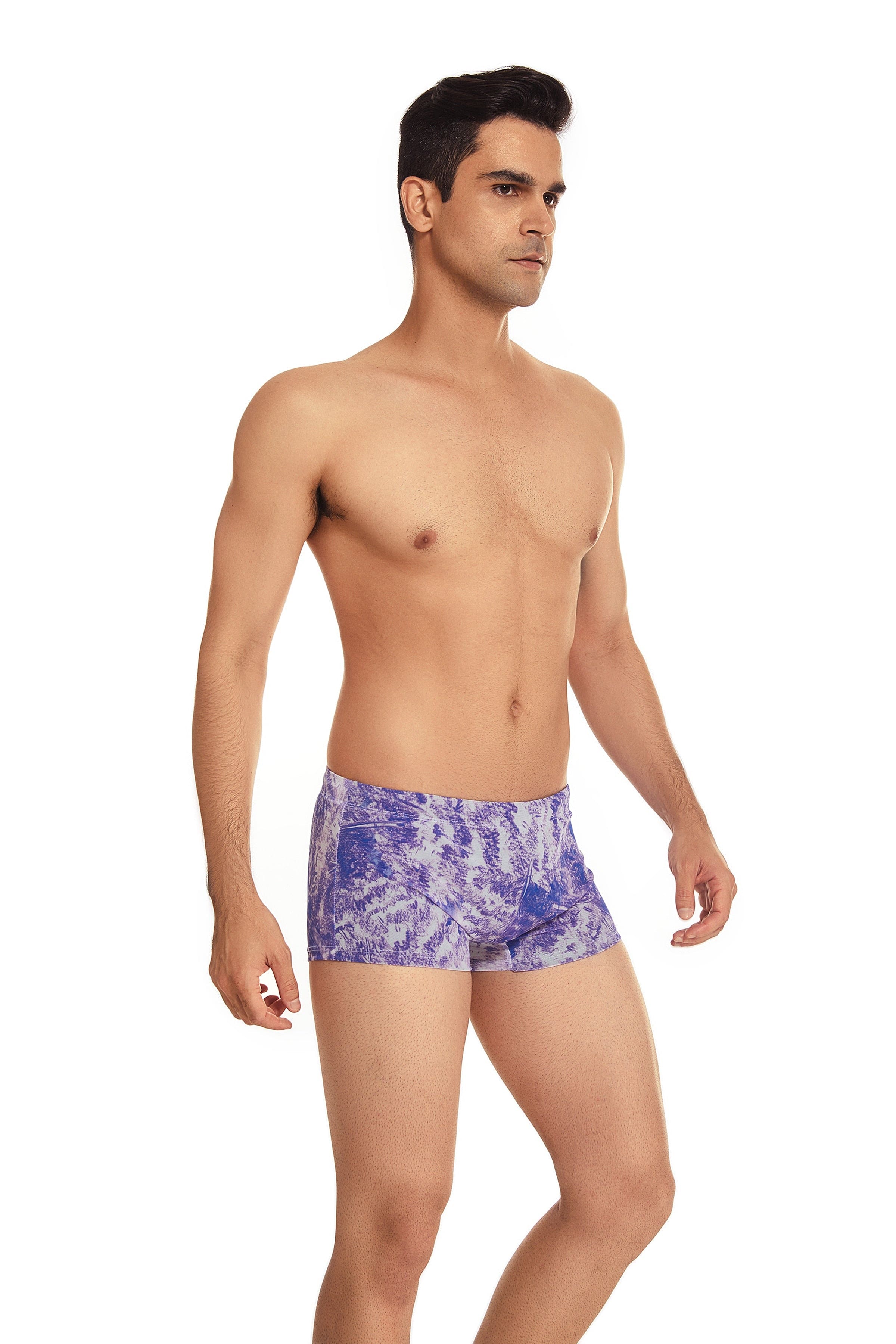 Tan-Through Mesh Swim Trunks | dmunderwear detail image 6