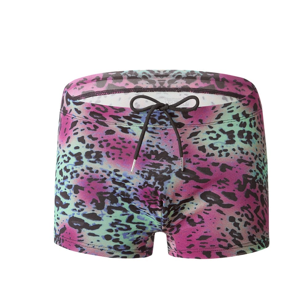 Tan-Through Mesh Swim Trunks | dmunderwear detail image 7
