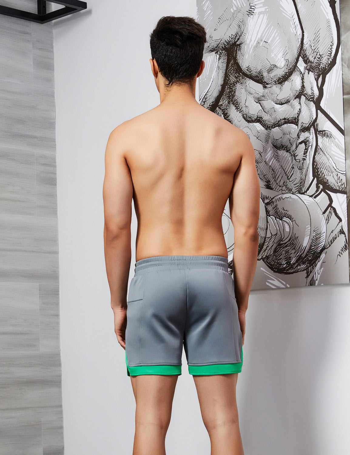 Sport Slim Fit Shorts 9504 | dmunderwear detail image 2