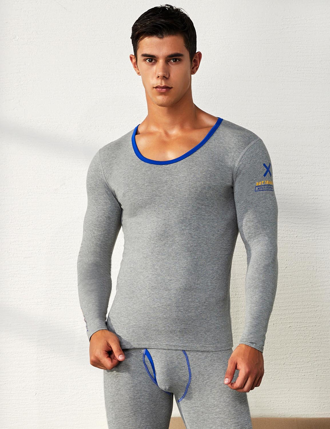 Thermal Crew Neck Baselayer Long Sleeve Tops 81201 | dmunderwear detail image 10