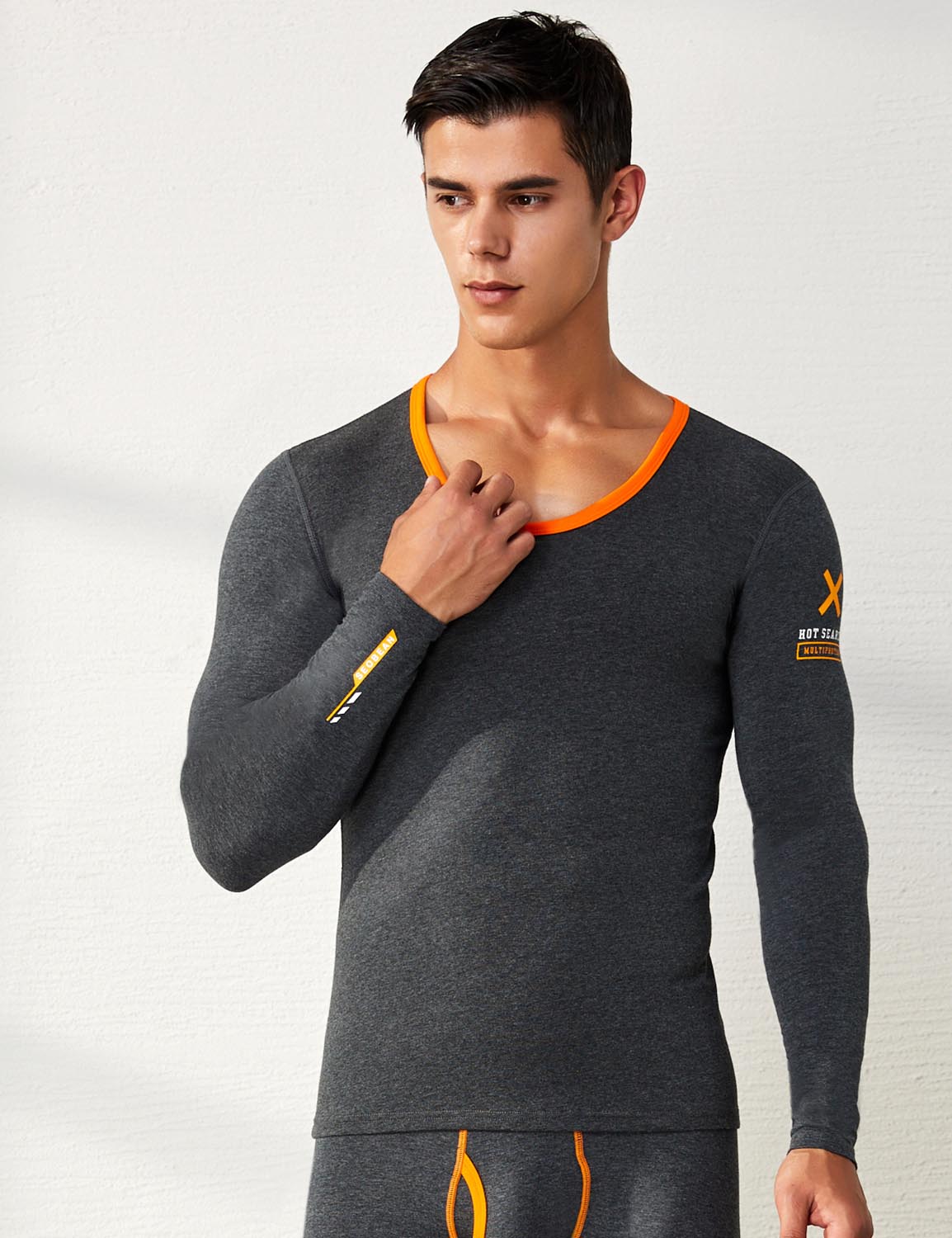 Thermal Crew Neck Baselayer Long Sleeve Tops 81201 | dmunderwear detail image 12