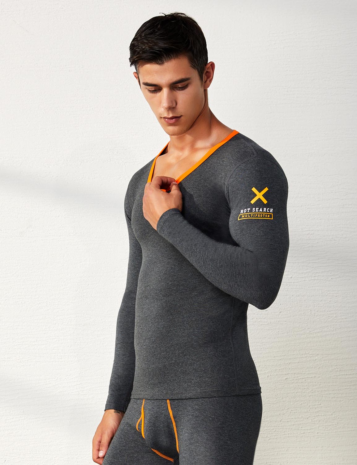 Thermal Crew Neck Baselayer Long Sleeve Tops 81201 | dmunderwear detail image 13