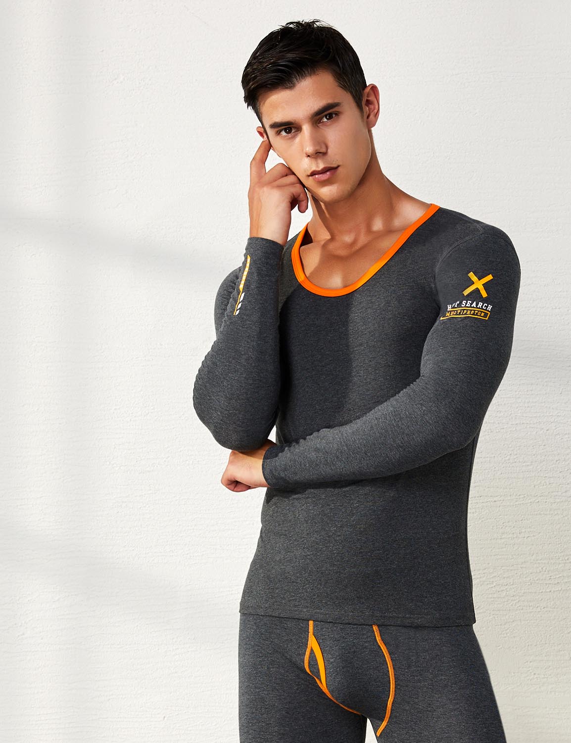 Thermal Crew Neck Baselayer Long Sleeve Tops 81201 | dmunderwear detail image 9