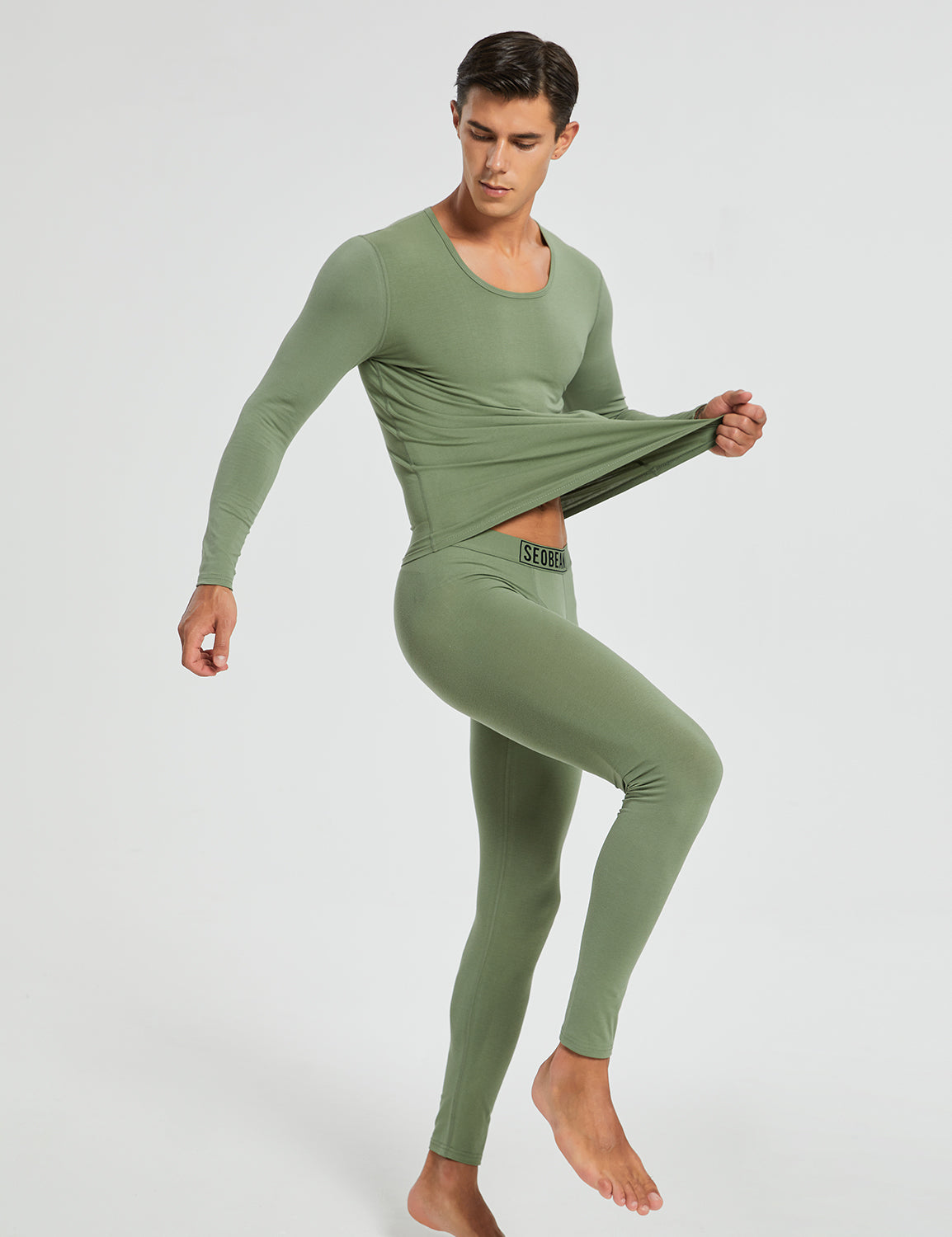 Thermal Long Sleeve Tops/Long John Set 231201 | dmunderwear detail image 10