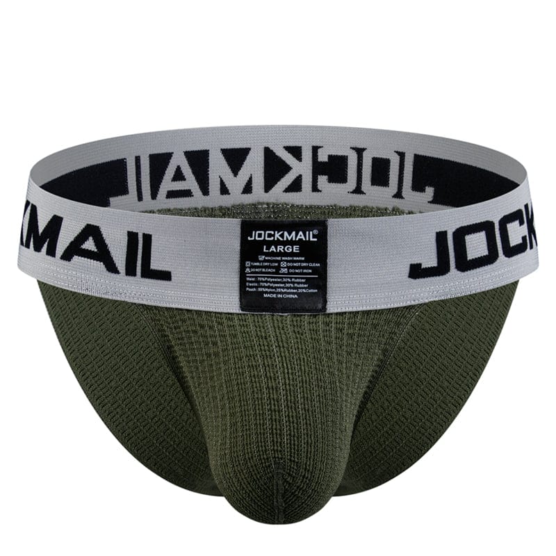 Thick Rainbow Tanga Briefs | dmunderwear detail image 17