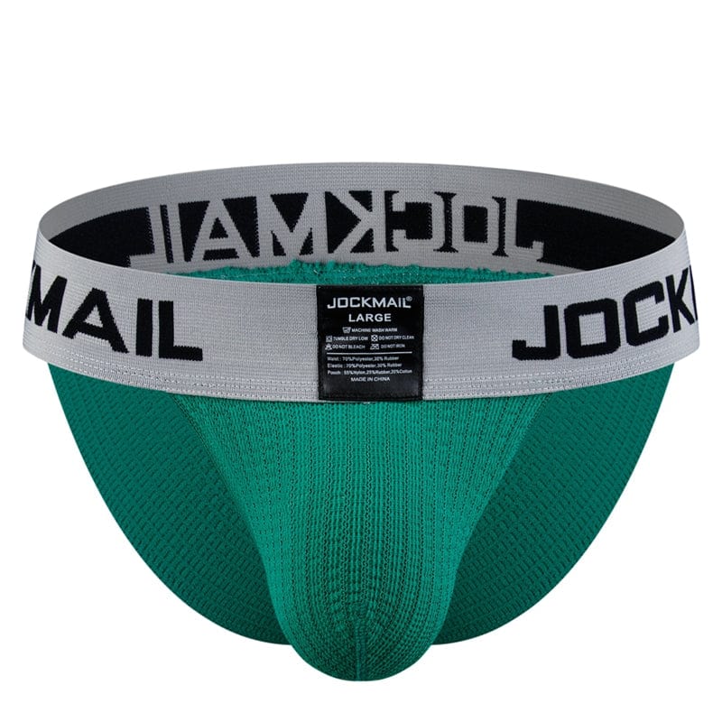 Thick Rainbow Tanga Briefs | dmunderwear detail image 7