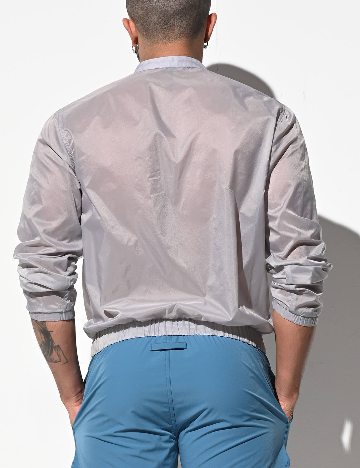 Thin Long Sleeve Jacket B7242 | dmunderwear detail image 14