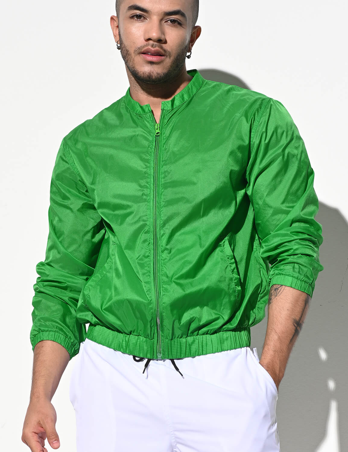 Thin Long Sleeve Jacket B7242 | dmunderwear detail image 4