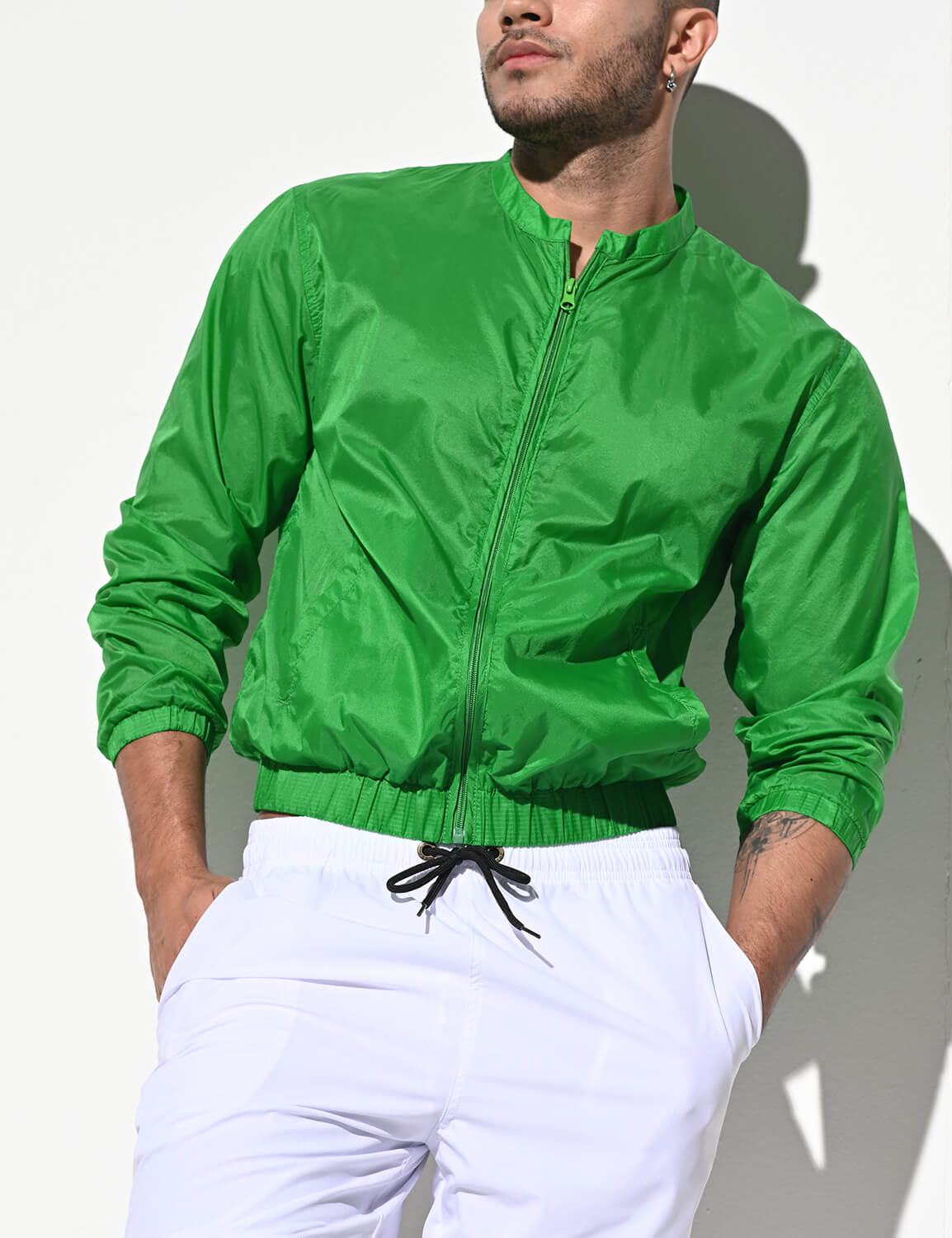 Thin Long Sleeve Jacket B7242 | dmunderwear detail image 7