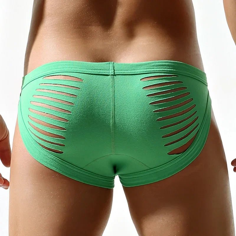 Tiger Slash Swim Briefs | dmunderwear detail image 8