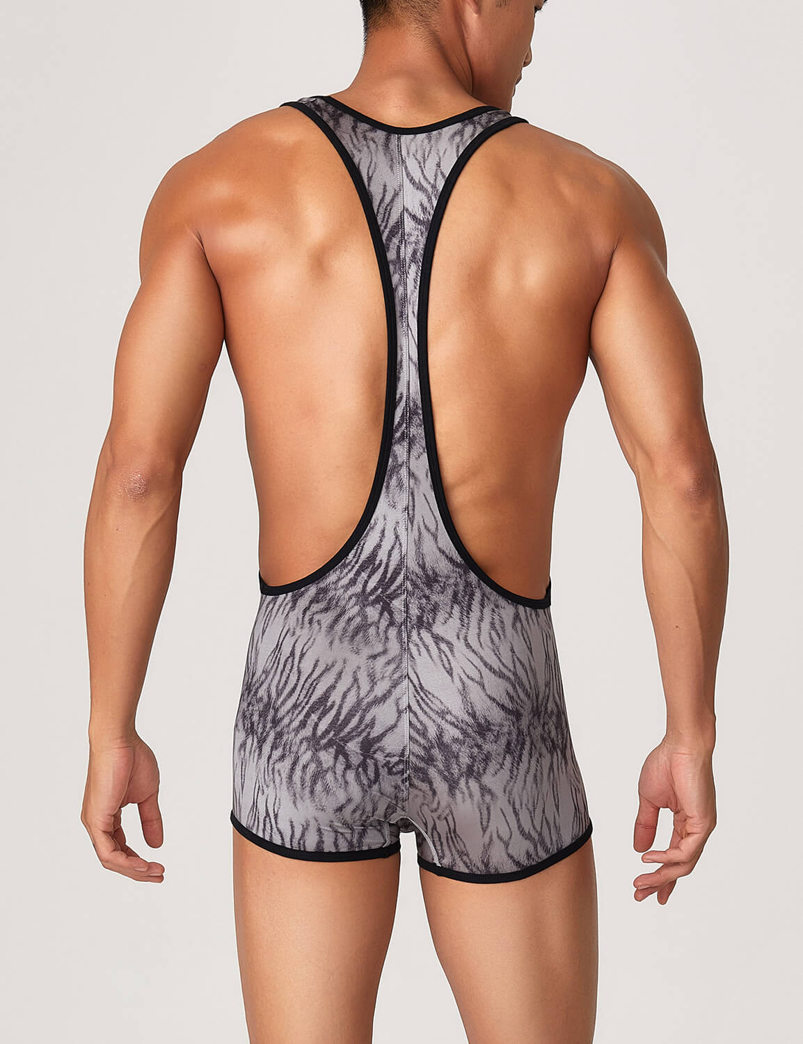 Tiger Stripes Wrestling Singlet 22701 | dmunderwear detail image 3