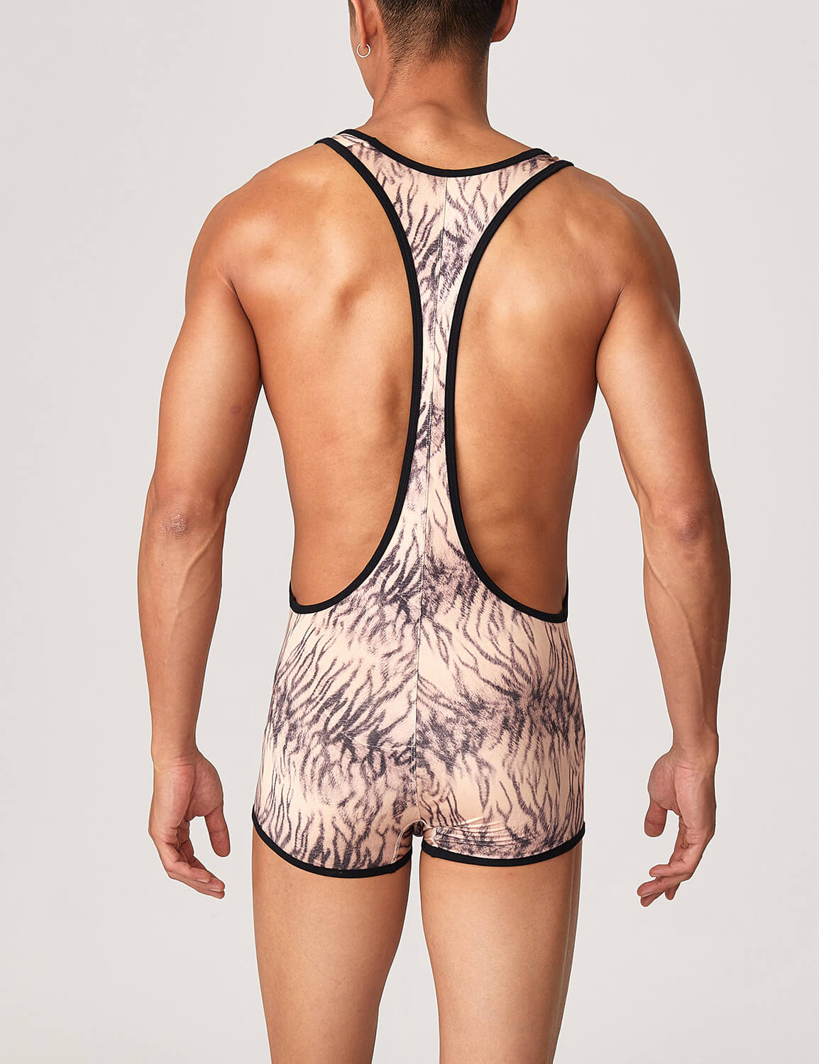 Tiger Stripes Wrestling Singlet 22701 | dmunderwear detail image 7