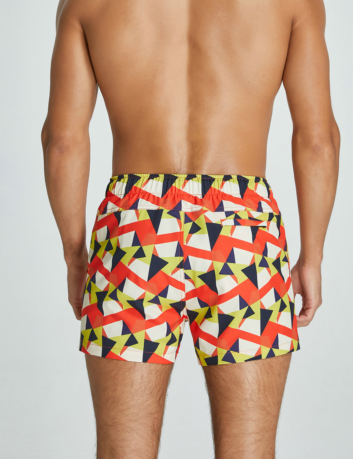 Training Sport Shorts 11301 with Quick-Dry in Colored Triangles | dmunderwear detail image 2