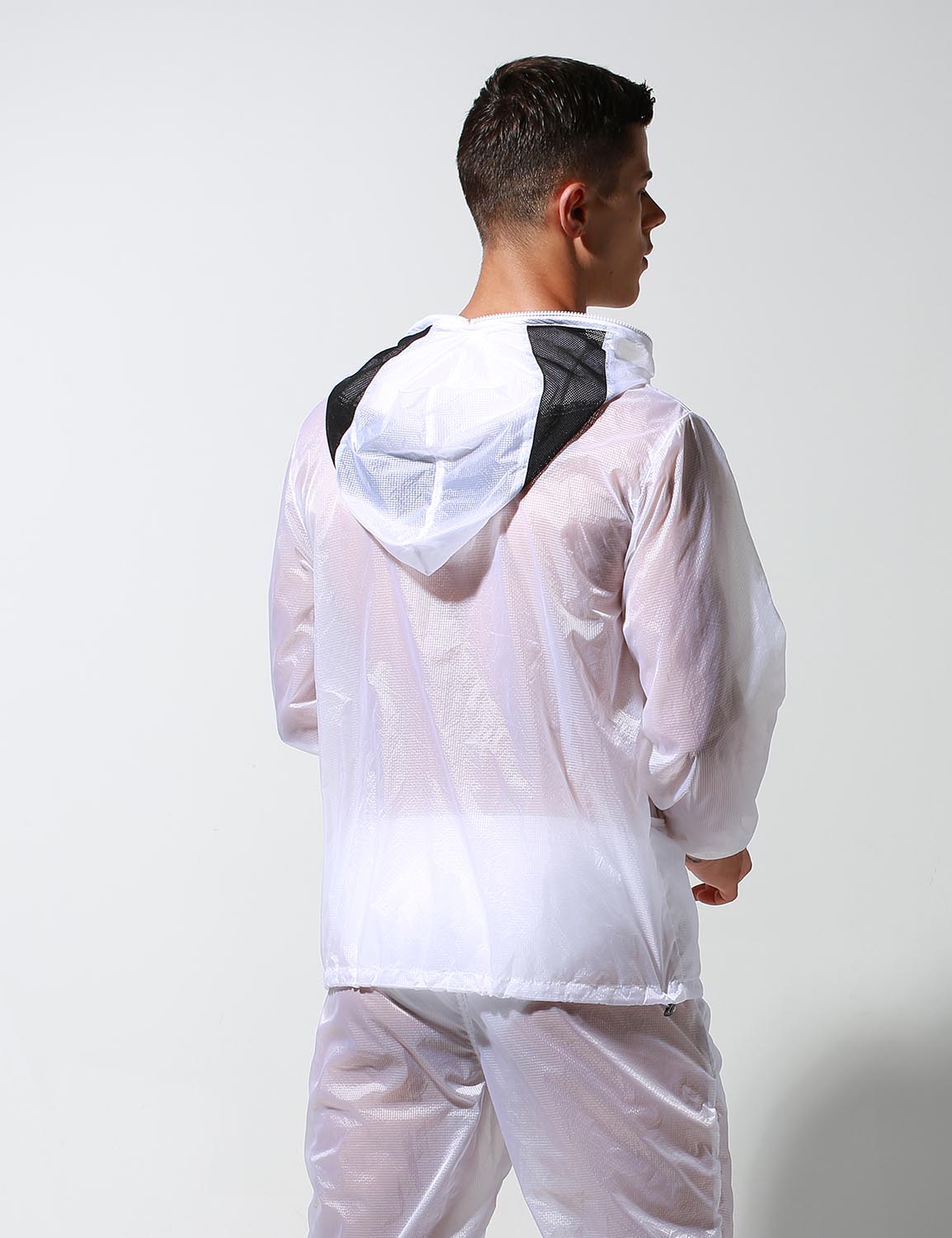 Translucent Quick-Dry Sport Long Sleeve Hooded Jacket S2902 | dmunderwear detail image 13
