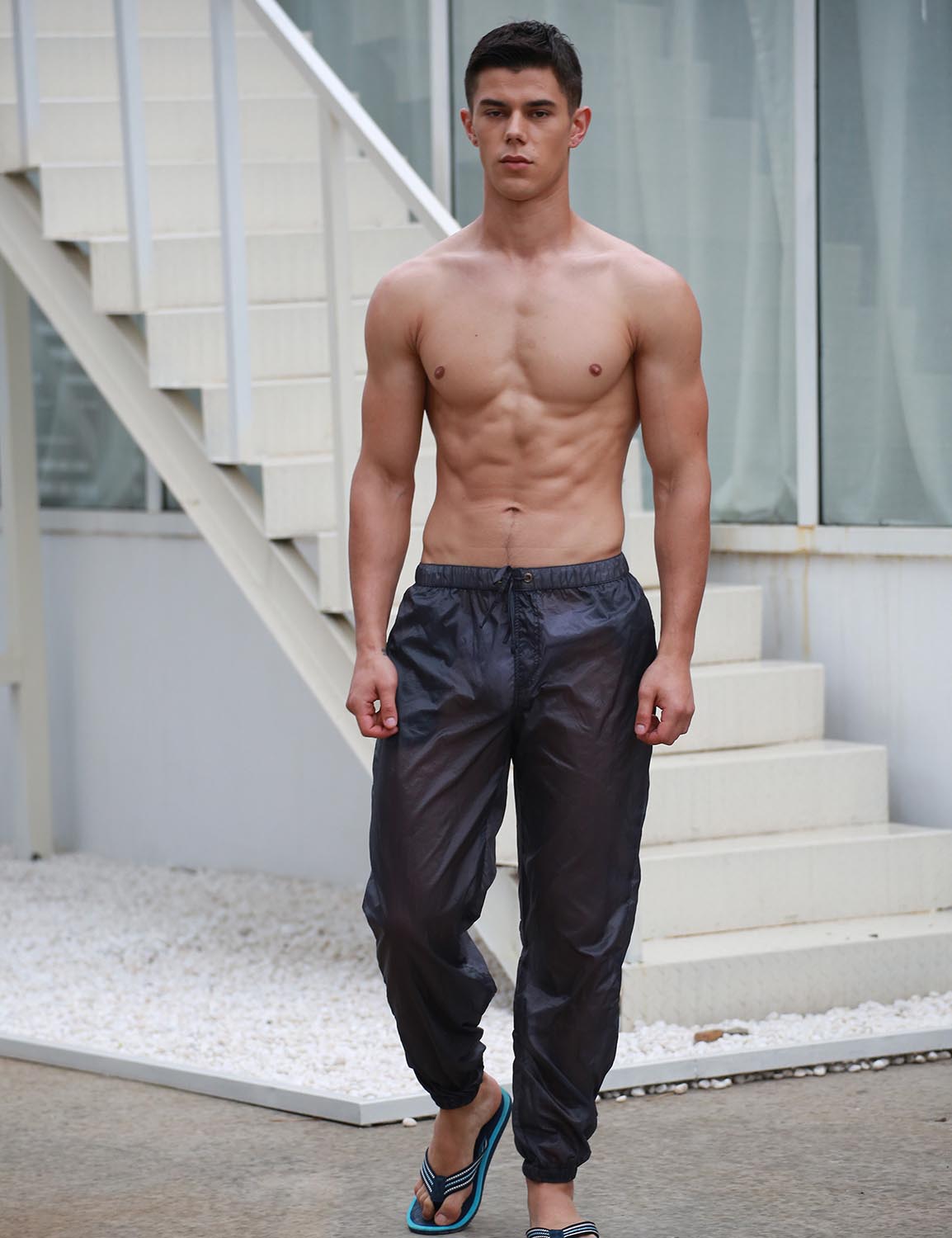 Translucent Quick-Dry Sport Pants S1901 | dmunderwear detail image 7