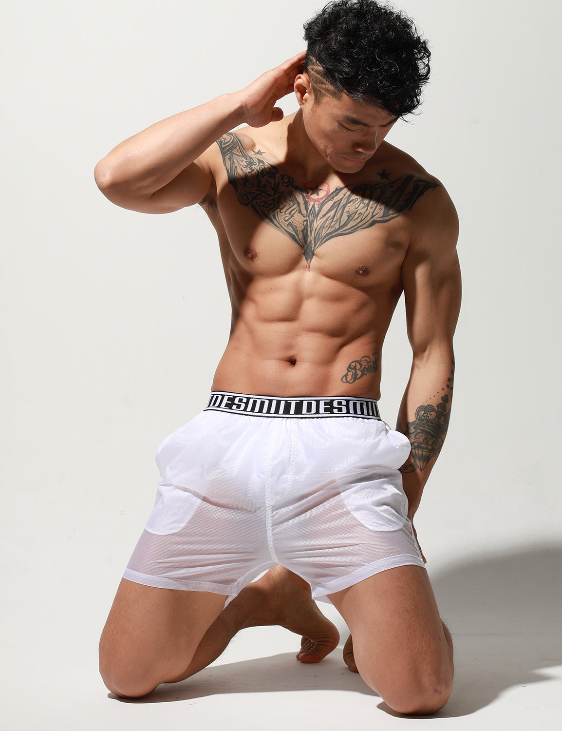 Translucent Tank Top or Shorts | dmunderwear detail image 18