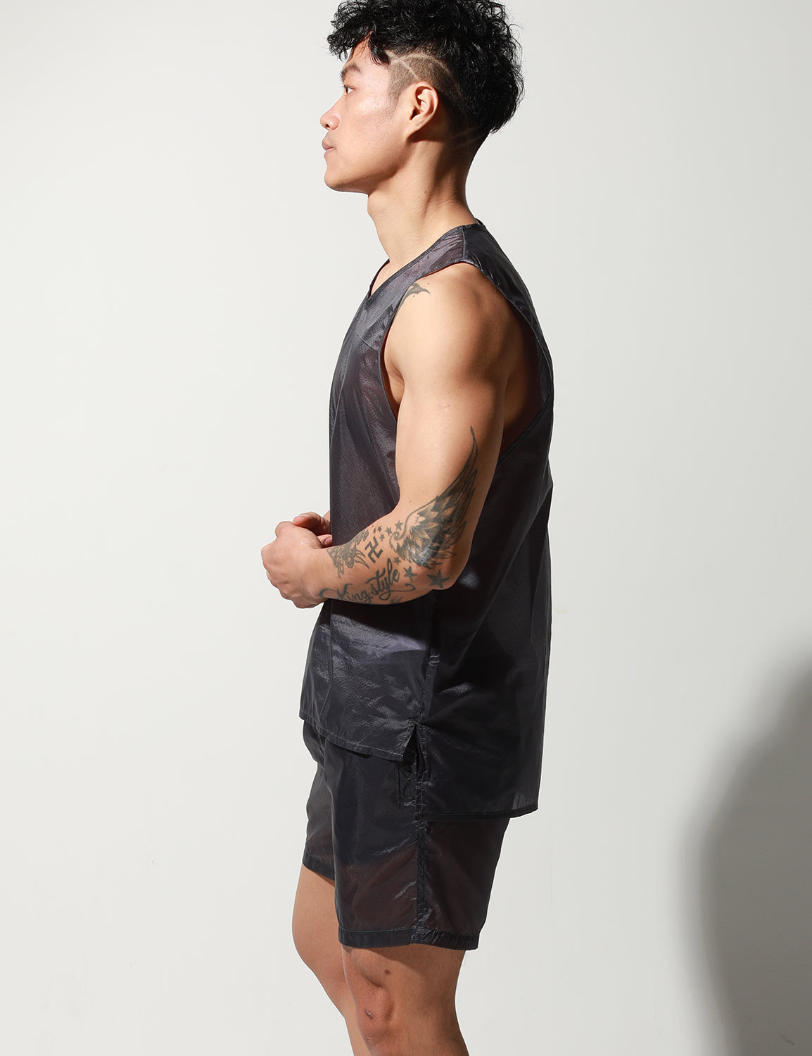 Translucent Tank Top or Shorts | dmunderwear detail image 6