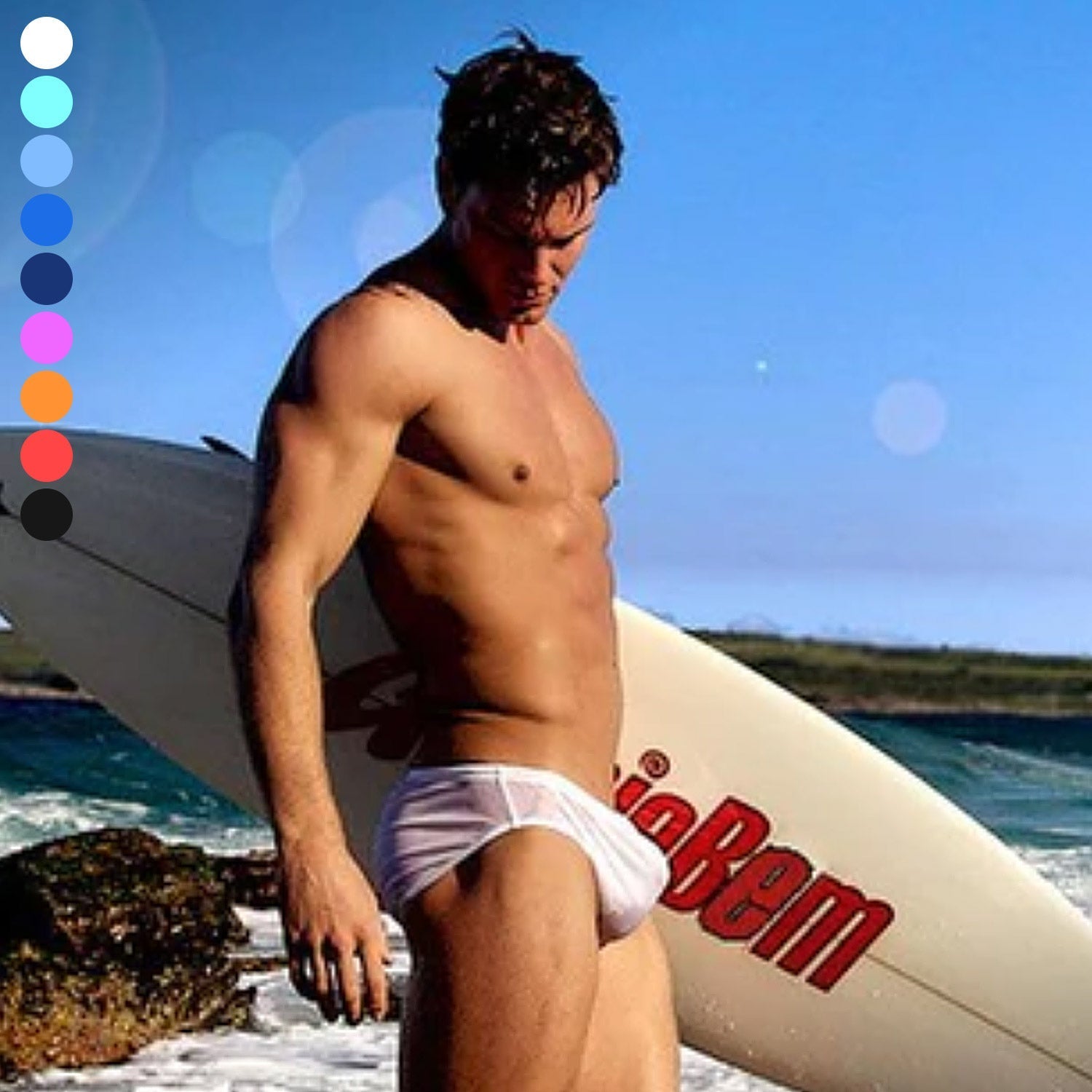 ORVLS Transparent Swim Briefs | dmunderwear detail image 9