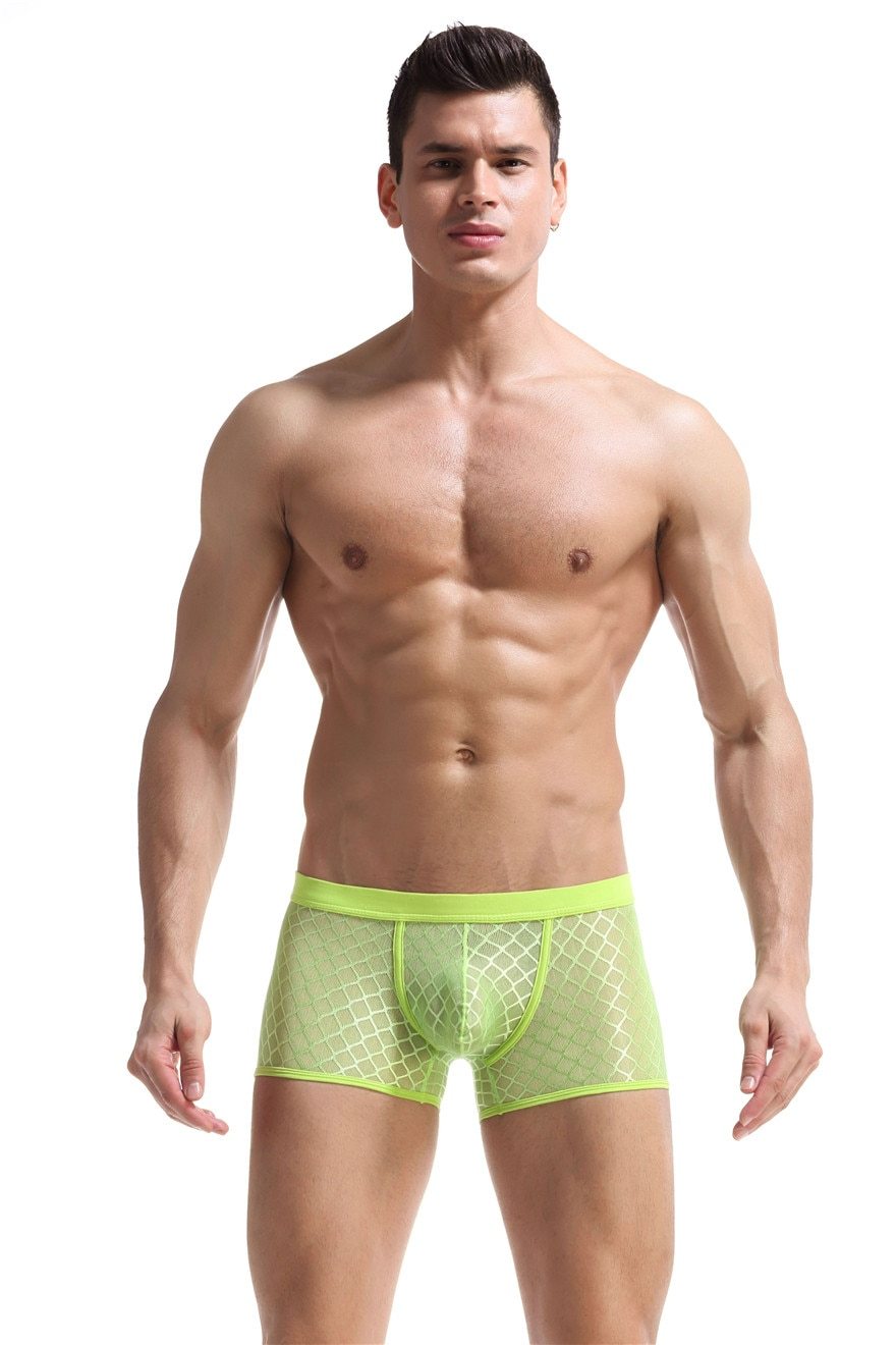 Transparent Mesh Boxers | dmunderwear detail image 6
