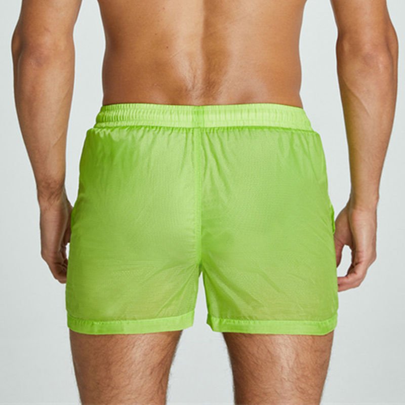 ORVLS Transparent Pocketed Board Shorts | dmunderwear detail image 7