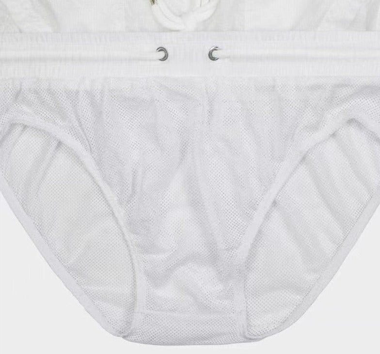 Transparent Pocketed Board Shorts | dmunderwear detail image 4