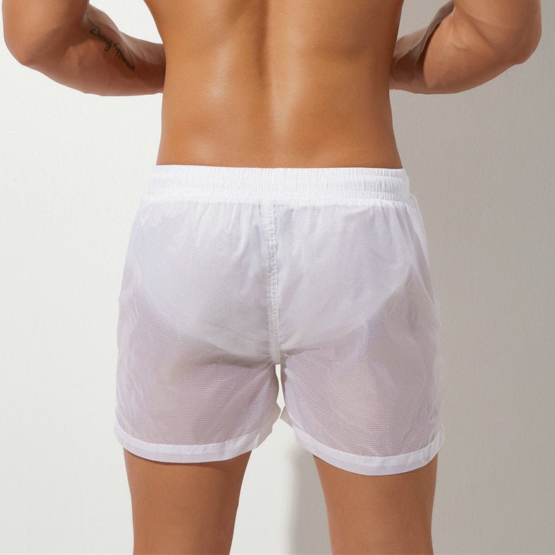 Transparent Pocketed Board Shorts | dmunderwear detail image 5