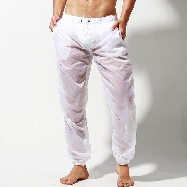 ORVLS Transparent Racing Stripe Sleeveless Hoodie + Pants | dmunderwear detail image 15