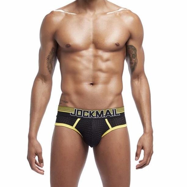 Trimmed Mesh Briefs | dmunderwear detail image 2