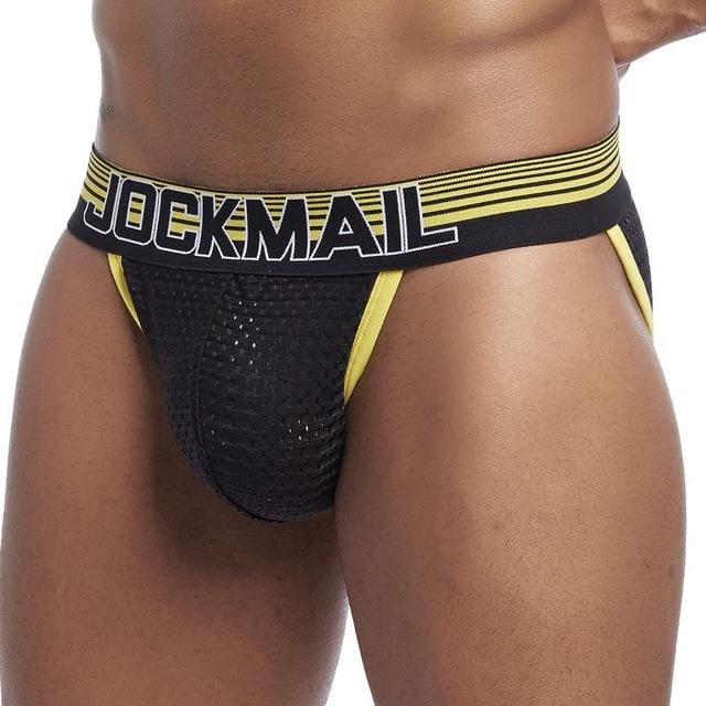 Trimmed Mesh Tanga Briefs | dmunderwear detail image 2