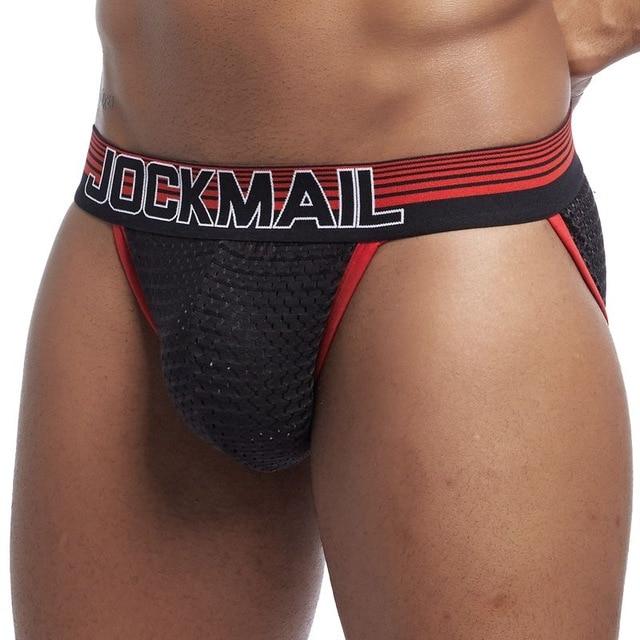 Trimmed Mesh Tanga Briefs | dmunderwear detail image 7
