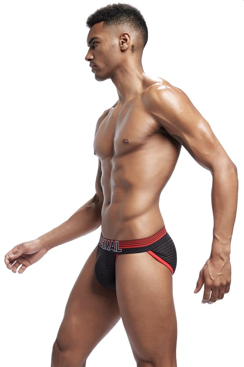 Trimmed Mesh Tanga Briefs | dmunderwear detail image 8