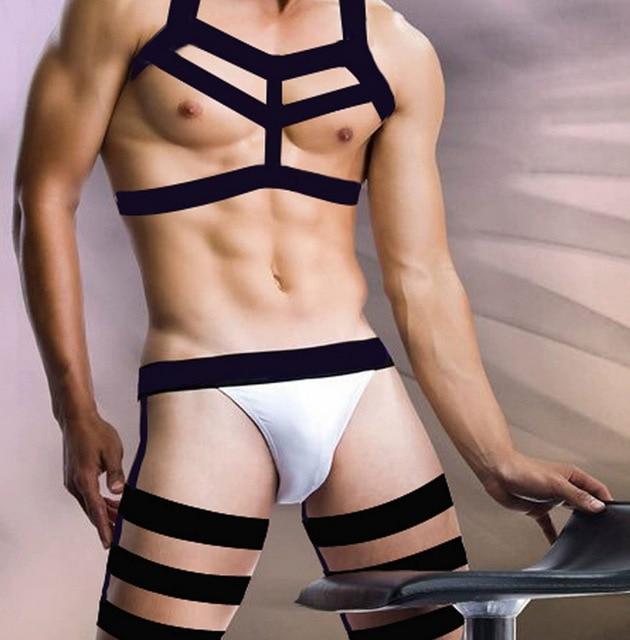 Triple Elastic Harness with Briefs | dmunderwear detail image 5