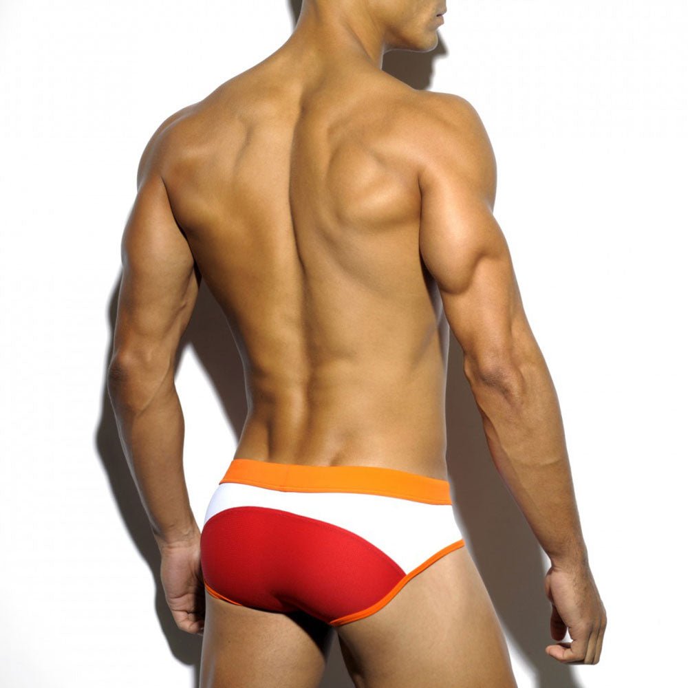 ORVLS Two Color Bold Swim Briefs | dmunderwear detail image 12