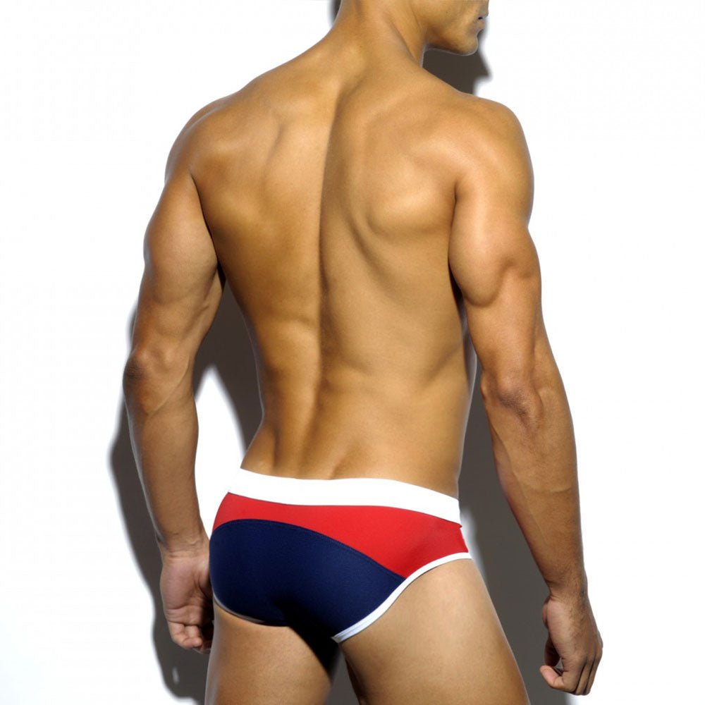 ORVLS Two Color Bold Swim Briefs | dmunderwear detail image 6