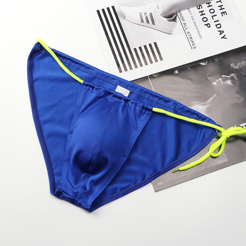 Two Toned Bowtie Bikini Swim Briefs | dmunderwear detail image 5