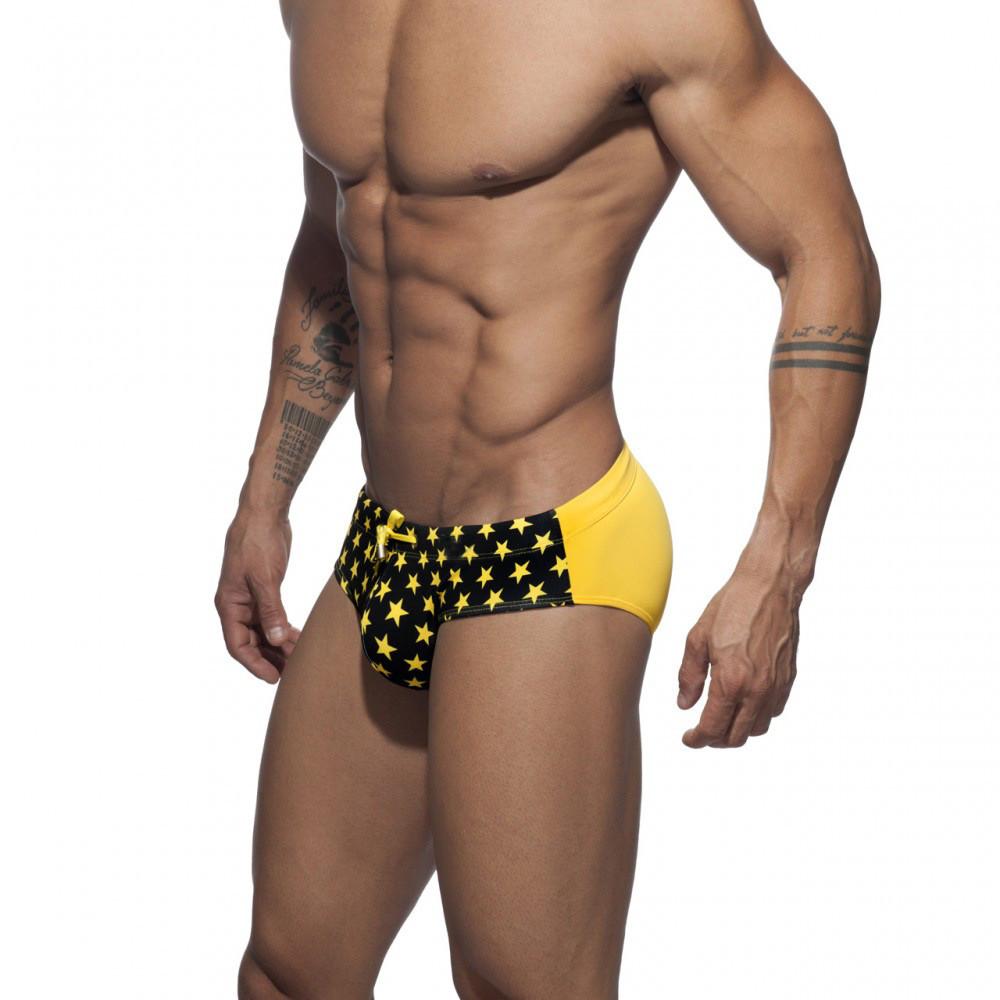 ORVLS Two Toned Bowtie Stars Swim Briefs | dmunderwear