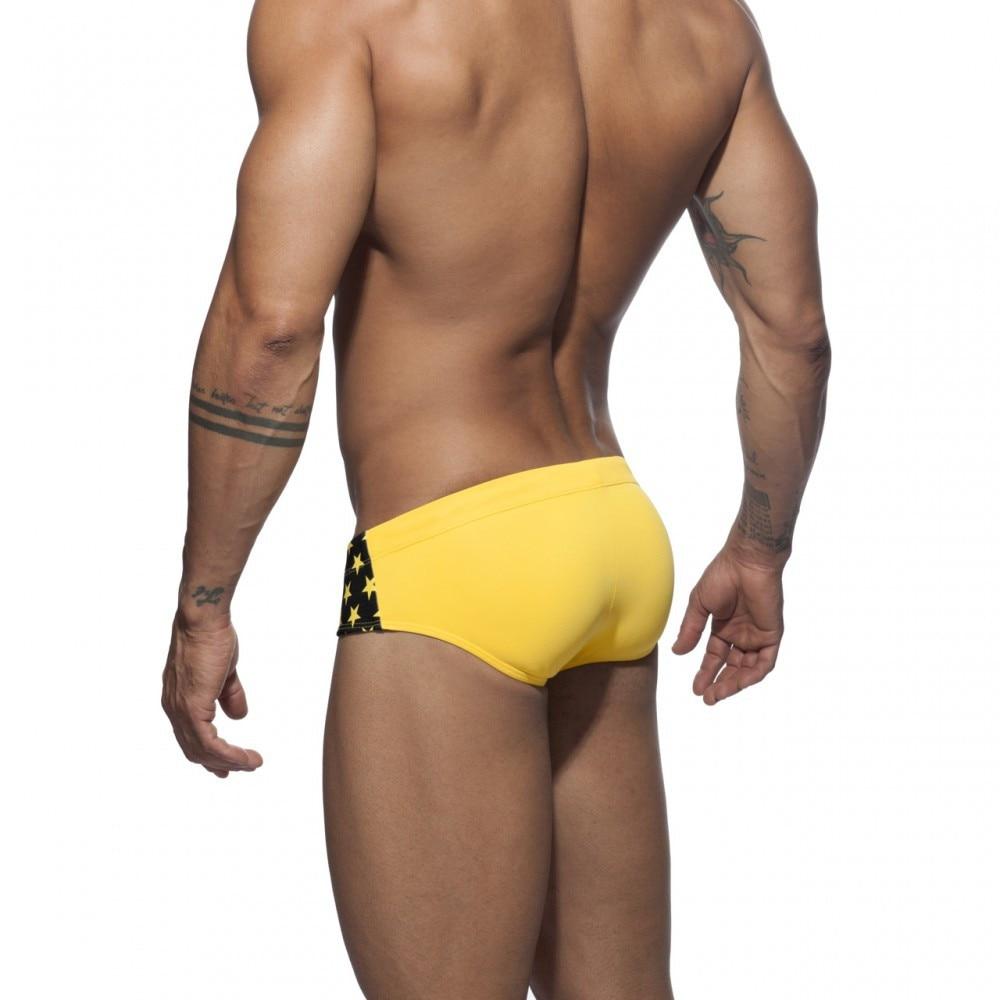 ORVLS Two Toned Bowtie Stars Swim Briefs | dmunderwear detail image 3