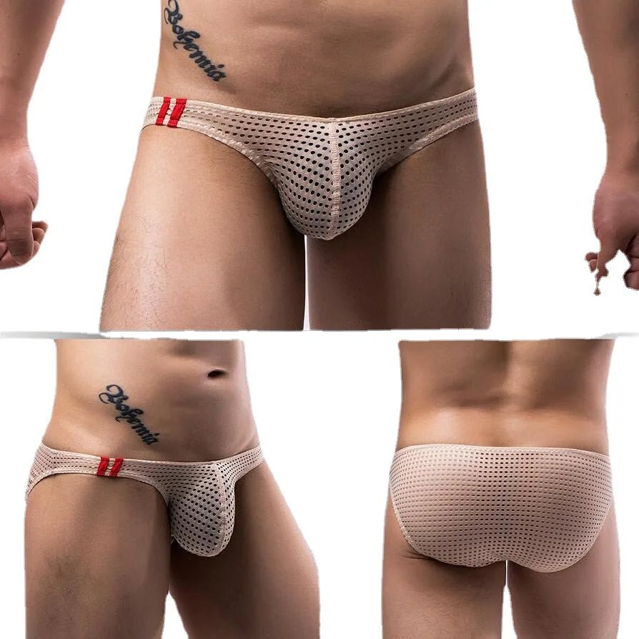 Ultra Racing Stripe Mesh Briefs | dmunderwear detail image 4