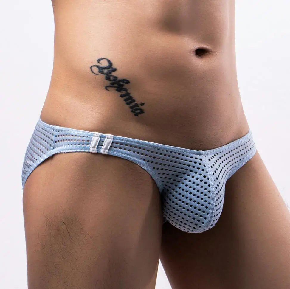 Ultra Racing Stripe Mesh Briefs | dmunderwear detail image 7