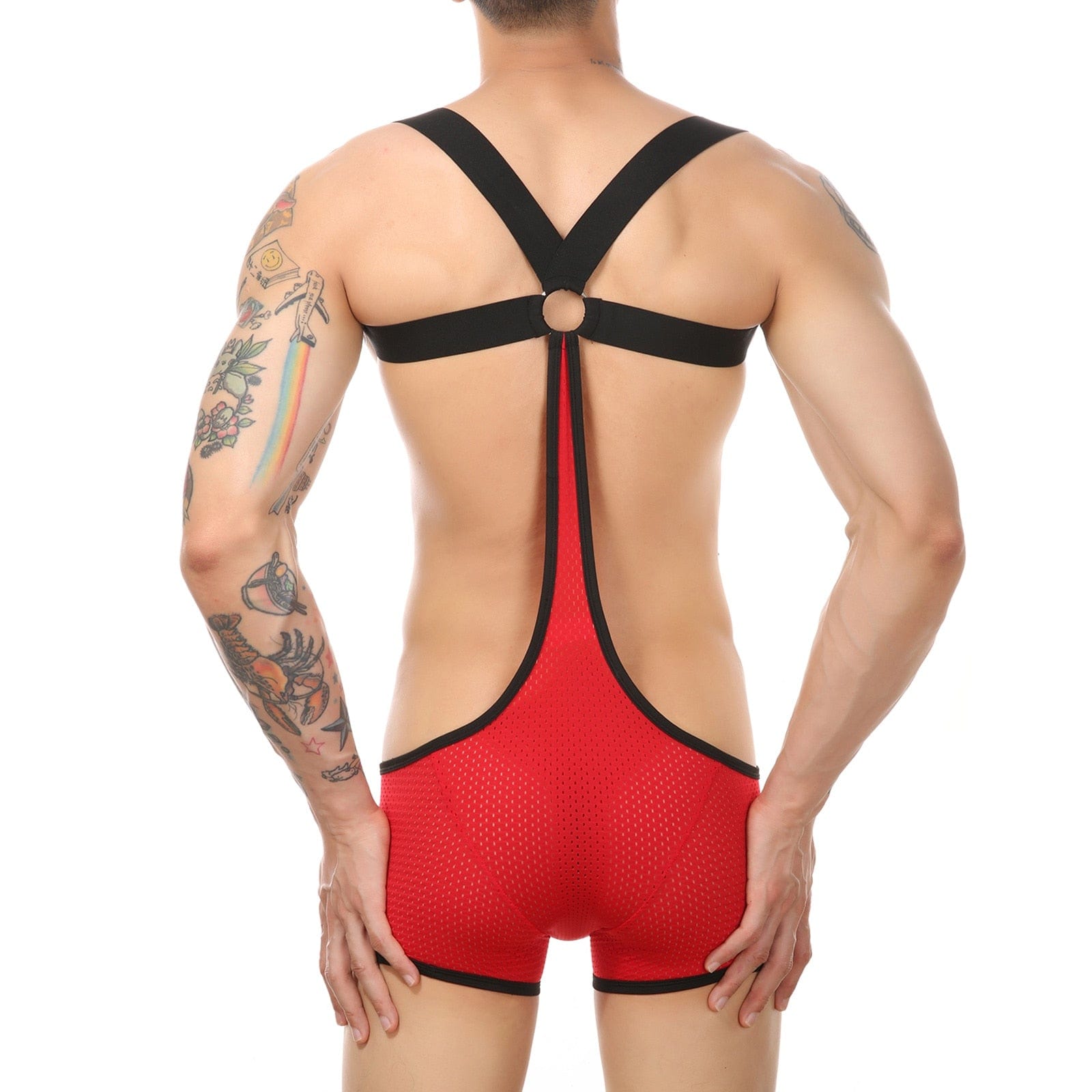 Strapped Up Singlet Trunks | dmunderwear detail image 2