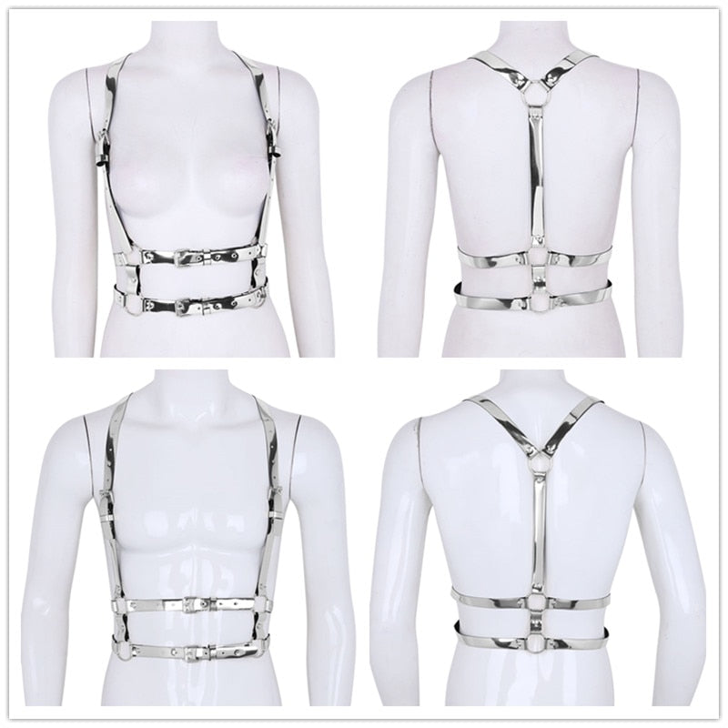 Unisex Punk Rave Festival Harness | dmunderwear detail image 14