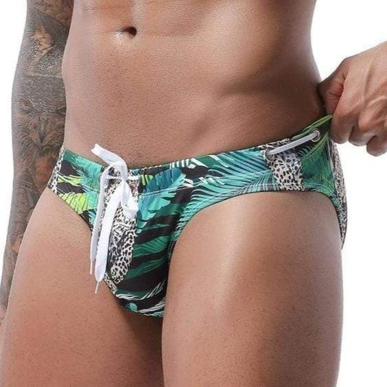 White Leopard Bikini Briefs | dmunderwear