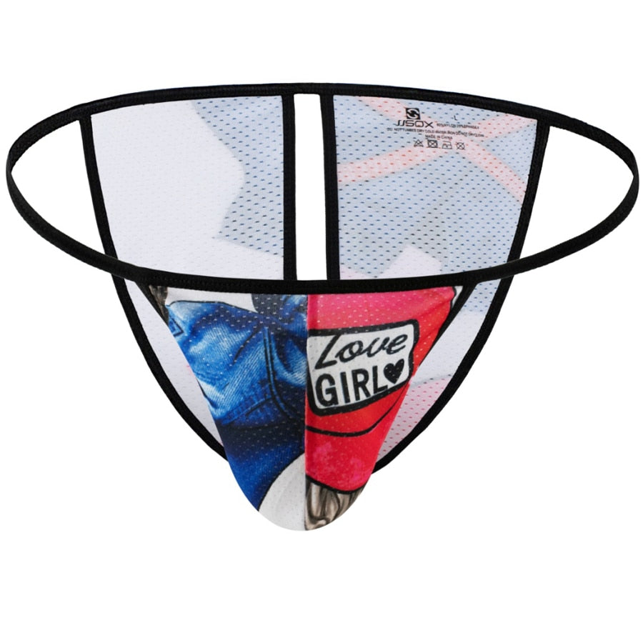 Variety Graphic Open-Back Bikini (12 Designs) | dmunderwear detail image 11
