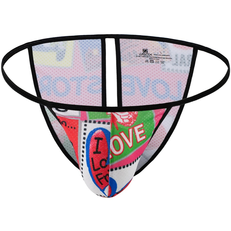 Variety Graphic Open-Back Bikini (12 Designs) | dmunderwear detail image 3