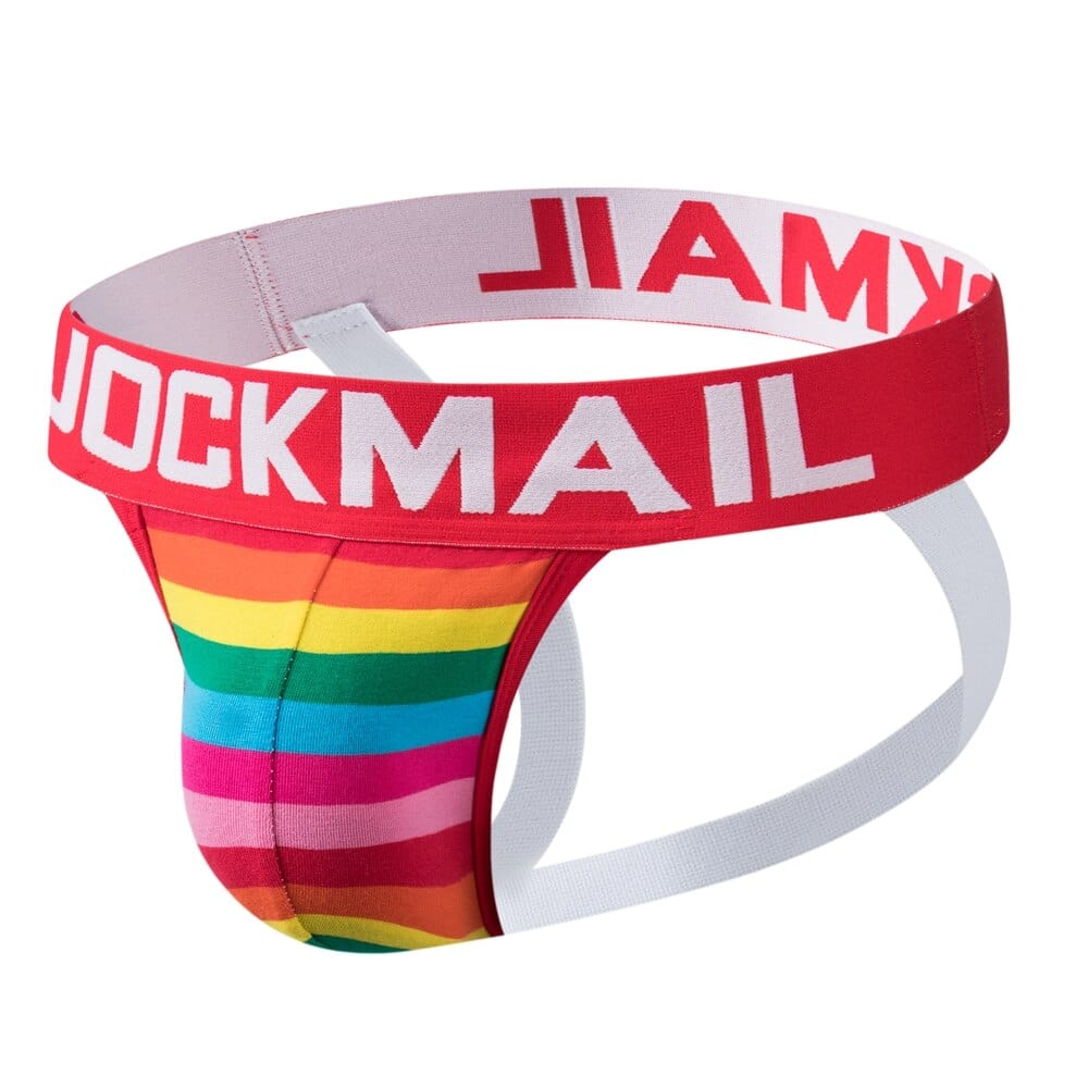 Vibrant Striped Jockstrap | dmunderwear detail image 2