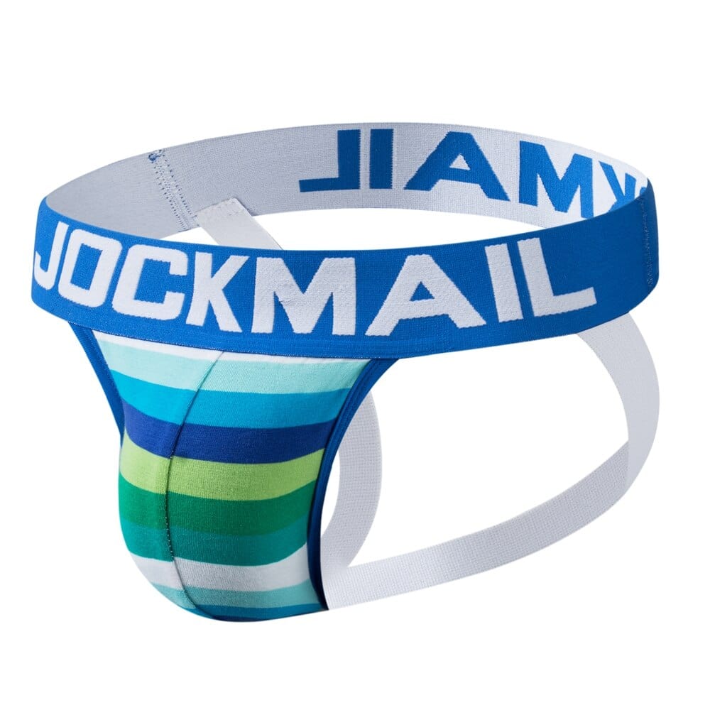 Vibrant Striped Jockstrap | dmunderwear detail image 4